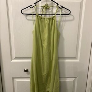 Hollister Light Green Halter Mini Dress